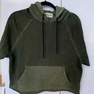 Cotton Citizen Cutoff Short Sleeve Sweatshirt